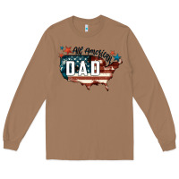 Toasted Coconut All american dad Long Sleeve Tee - FaDigitalArtStudio