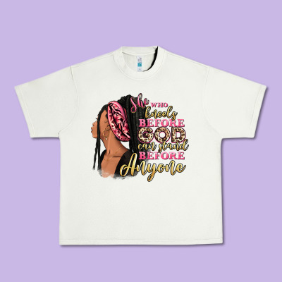 She Who Kneels Before God Can Stand Before Anyone Urban Heavy Tee Designed By Ranaportraitstore