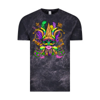 Cloud Black mardi gras mask Vintage Tee - OliviaCreatesArt