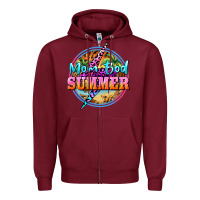 Burgundy mom bod summer Zipper Hoodie - BarkalooDesign