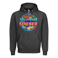 Charcoal Heather mom bod summer Zipper Hoodie - BarkalooDesign