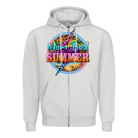 Dove Grey mom bod summer Zipper Hoodie - BarkalooDesign