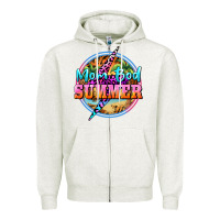 Oatmeal Heather mom bod summer Zipper Hoodie - BarkalooDesign