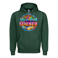 Sports Green mom bod summer Zipper Hoodie - BarkalooDesign