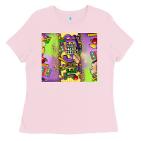 Bubblegum Pink teacher mardi gras Ladies Tee - CowGirlArtShop