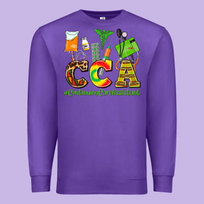 Cca  Countinuing Care Assistant Juneteenth Premium Sweatshirt Designed By Adodesignshop
