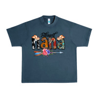 Midnight Navy Blessed Nana Urban Heavy Tee - CowCowDesign
