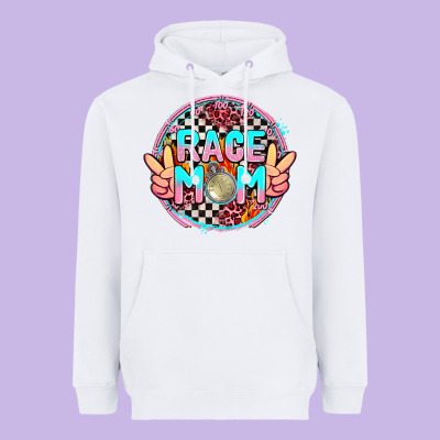Race Mom With Leopard And Peace Hand Heavyweight Hoodie Designed By Adodesignshop