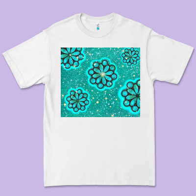 Glitter Turquoise Premium Tee Designed By Tumblerdesignbyshophia