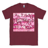 Burgundy ribbon Classic Tee - CowGirlArtShop