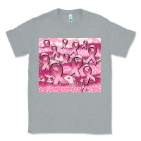 Heather Grey ribbon Classic Tee - CowGirlArtShop