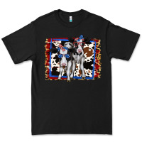 Black 4th of July Cows Holstein Cows Premium Tee - Jasminsmagicworld
