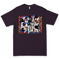 Plum 4th of July Cows Holstein Cows Premium Tee - Jasminsmagicworld