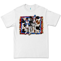 White 4th of July Cows Holstein Cows Premium Tee - Jasminsmagicworld