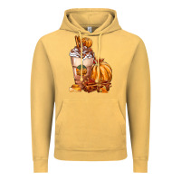 Vintage Mustard Pumpkin Spice Coffee Vintage Hoodie - FaDigitalArtStudio