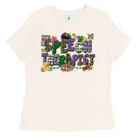 Bone speech therapist mardi gras cowgirl Ladies Tee - CowGirlArtShop