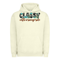 Pigment Pistachio classy with a savage side Urban Hoodie - JahusDesignShop
