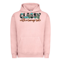 Pigment Salmon classy with a savage side Urban Hoodie - JahusDesignShop