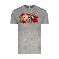 Cloud Rock love with pig olivia Vintage Tee - OliviaCreatesArt