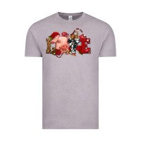 Vintage Zinc love with pig olivia Vintage Tee - OliviaCreatesArt