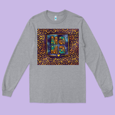 Leopard Mama Long Sleeve Tee Designed By Fadigitalartstudio