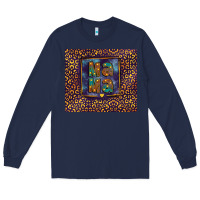 Navy Leopard mama Long Sleeve Tee - FaDigitalArtStudio