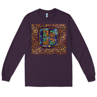 Plum Leopard mama Long Sleeve Tee - FaDigitalArtStudio