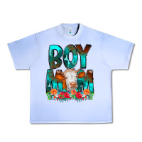 Grape Ice Boy Mom Flowers Cow Urban Heavy Tee - CowCowDesign
