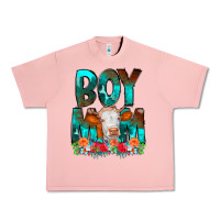 Salmon Boy Mom Flowers Cow Urban Heavy Tee - CowCowDesign