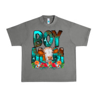 Tornado Boy Mom Flowers Cow Urban Heavy Tee - CowCowDesign