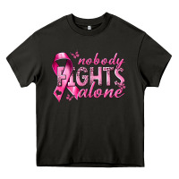 Asphalt nobody fights alone cancer Heavy Core Tee - NancyCooperArtShop