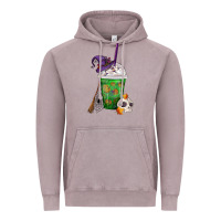 Vintage Zinc Halloween Spooky Pumpkins Frappe Vintage Hoodie - FaDigitalArtStudio