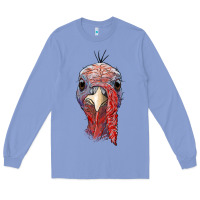 Colony Blue gobble face Long Sleeve Tee - RanaPortraitStore