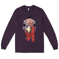 Plum gobble face Long Sleeve Tee - RanaPortraitStore