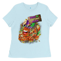 Baby Blue throw me something mister Ladies Tee - CowGirlArtShop