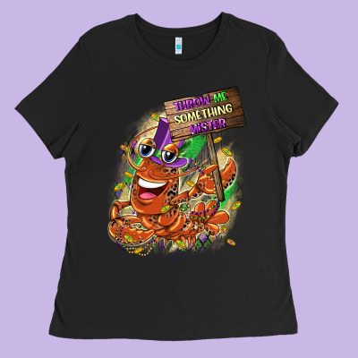 Throw Me Something Mister Ladies Tee Designed By Cowgirlartshop