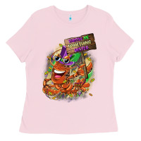 Bubblegum Pink throw me something mister Ladies Tee - CowGirlArtShop