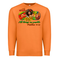Carrot with god all things are possible juneteenth Premium Sweatshirt - AdoDesignShop