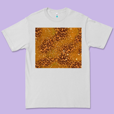 Glitter Cowhide Premium Tee Designed By Tumblerdesignbyshophia