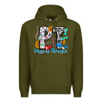 Army Green pt therapy Premium Hoodie - CowhideDigitalArt