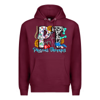 Burgundy pt therapy Premium Hoodie - CowhideDigitalArt