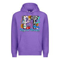 Purple pt therapy Premium Hoodie - CowhideDigitalArt