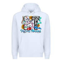 White pt therapy Premium Hoodie - CowhideDigitalArt