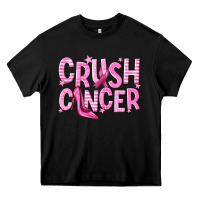 Black crush cancer Heavy Core Tee - NancyCooperArtShop