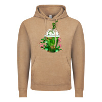 Vintage Coffee Western Cactus Cold Frappe Vintage Hoodie - FaDigitalArtStudio