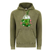Vintage Olive Western Cactus Cold Frappe Vintage Hoodie - FaDigitalArtStudio