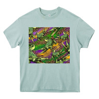 Arona mardi gras Louisiana crocodile leopard Heavy Core Tee - RanaPortraitStore
