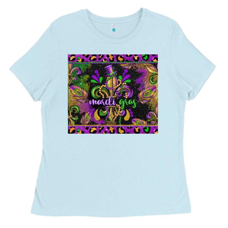 Mardi Gras Fleur De Lis Ladies Tee by CowGirlArtShop | Teevron