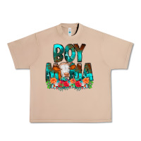 Burro Boy Mama Flowers Cow Urban Heavy Tee - CowCowDesign