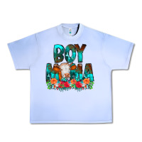 Grape Ice Boy Mama Flowers Cow Urban Heavy Tee - CowCowDesign